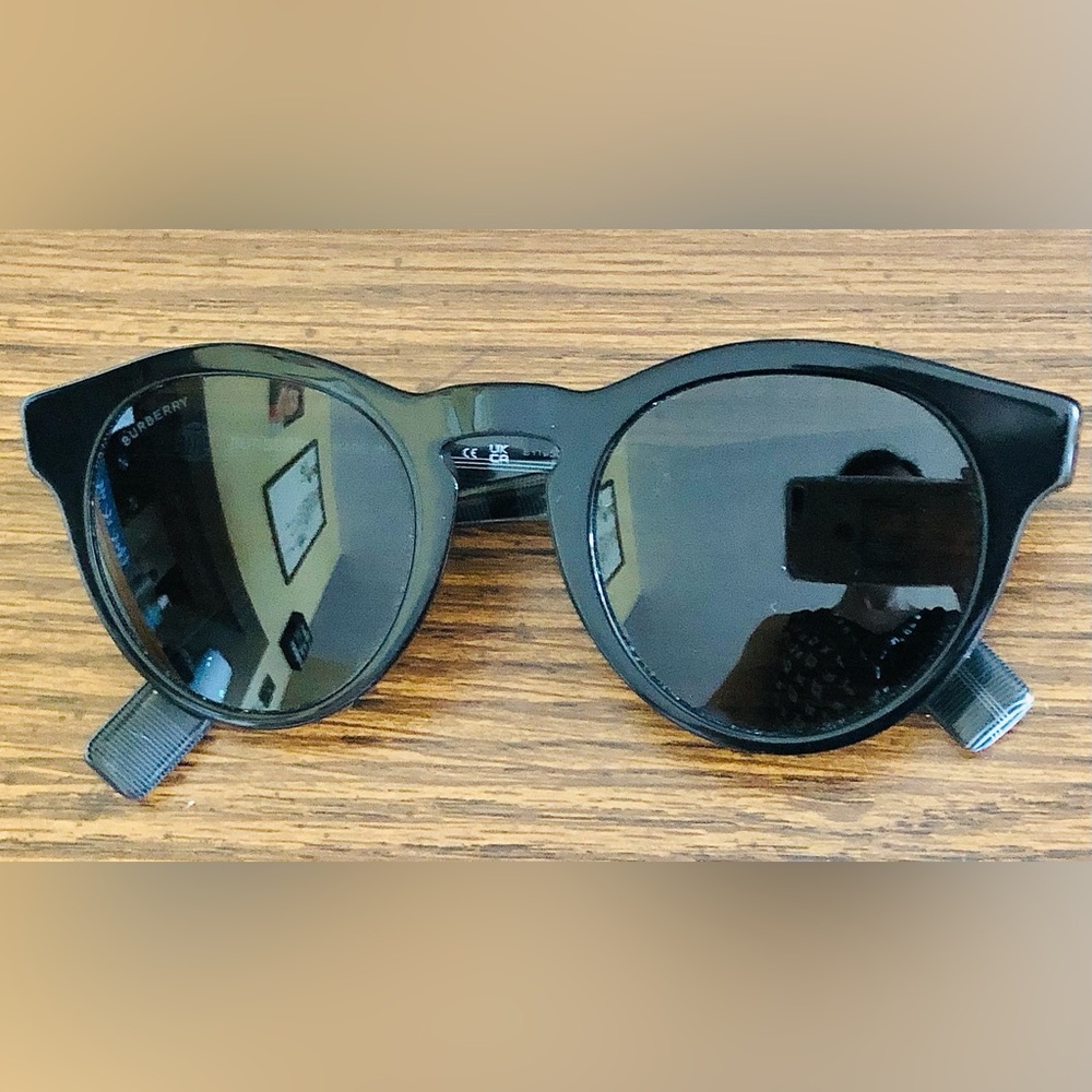 Burberry Black Plaid Sunglasses
